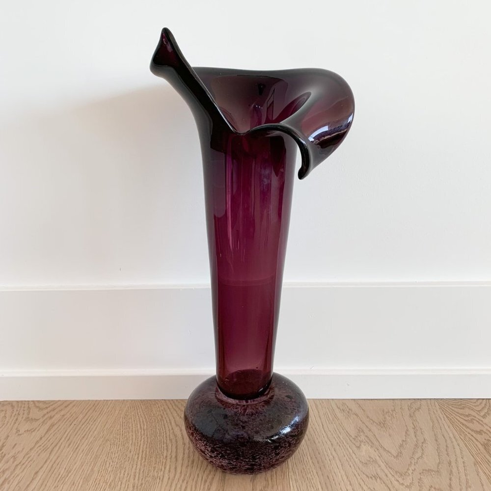 Italian Art Glass Vase from 1970s